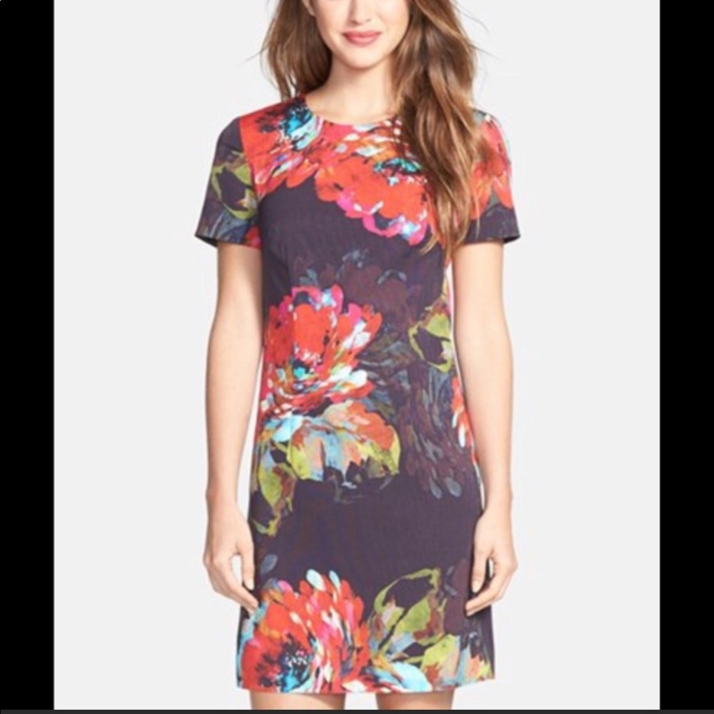 Trina Turk Bengaline Floral Shift Dress